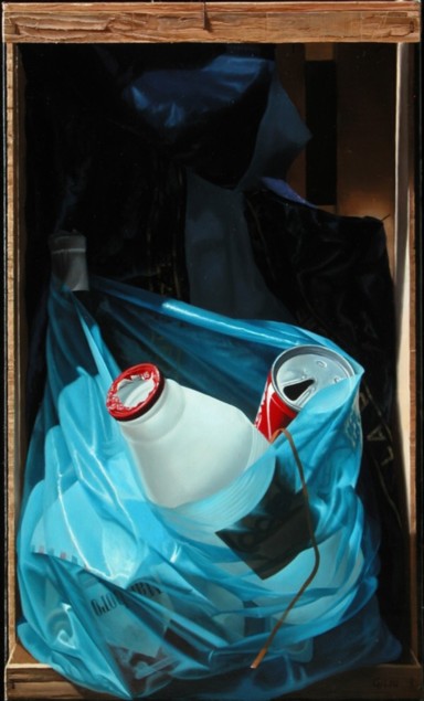 cageot au sac bleu